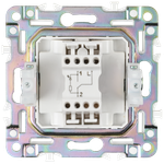 SKANDY Выключатель 1-клавишный проходной с индикацией 10А SK-V08Sh шампань IEK