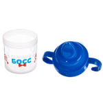 Поильник детский с твёрдым носиком «Маленький босс», с ручками, 150 мл, цвет синий 3725826
