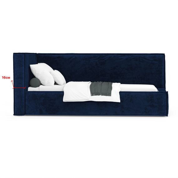 Кровать Bever ЛЕВАЯ 90 с ортопедическим основанием без ПМ Nebby 666