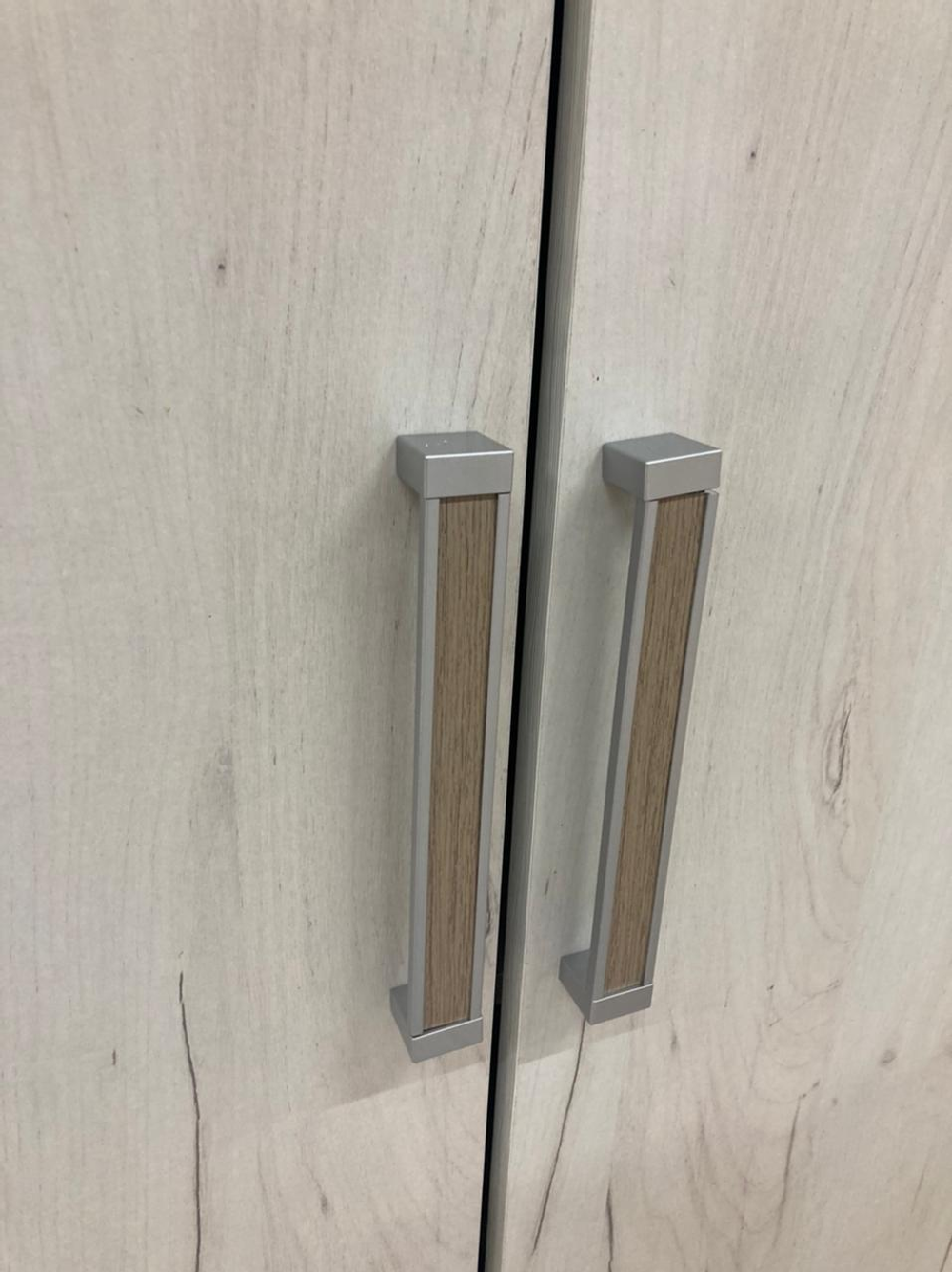 Шкаф 2-х дв для белья Ольга-19 дуб крафт серый/дуб крафт белый