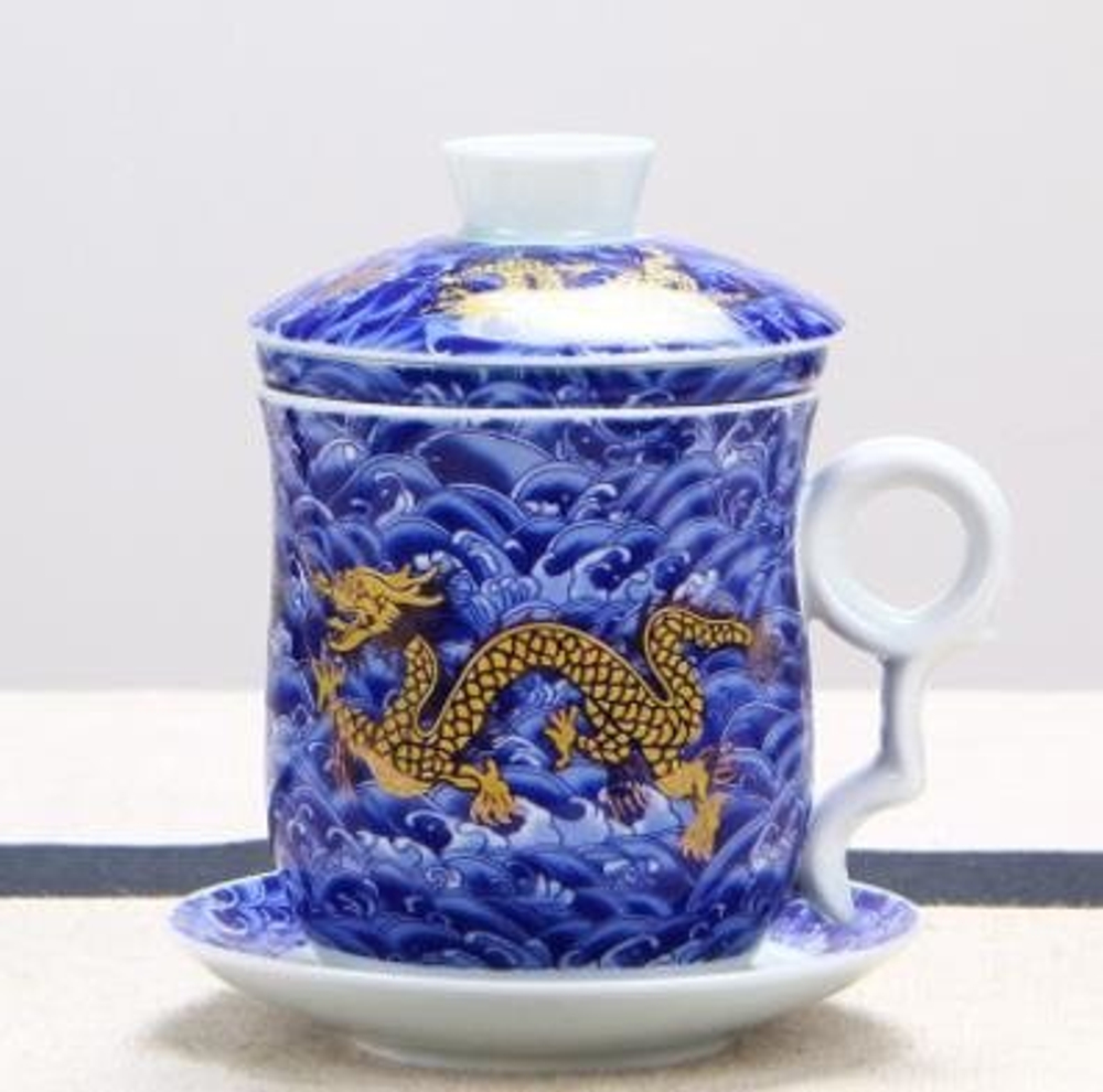 242020 Кружка "Дракон синий", фарфор