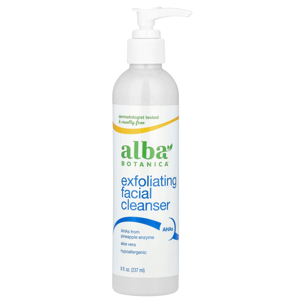 Alba Botanica, отшелушивающее очищающее средство для лица, 237 мл
