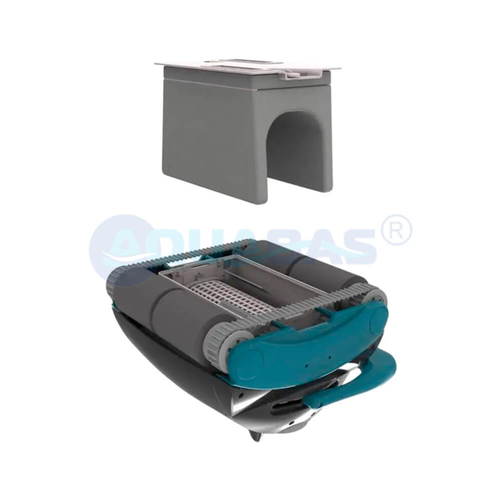 Автом. донный очиститель Aquatron AQUARIUS Black/Mint+каб. 23м+тележ.+пульт ДУ (RECS-TOM0-QRS97)