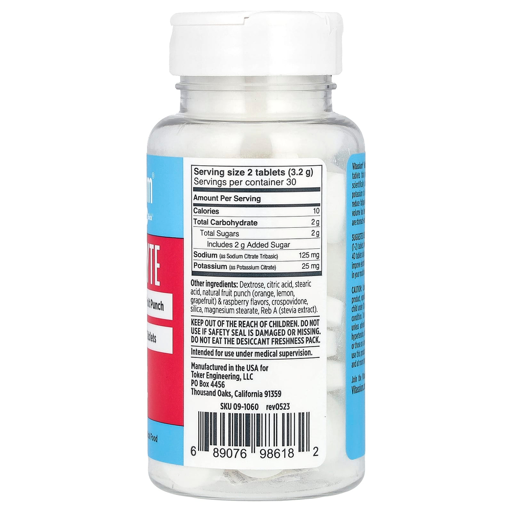 Vitassium, Electrolyte FastChews®, Fruit Punch , 60 Chewable Tablets