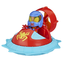 Hasbro Spidey Amazing Friends - фигурка супергероя Спайди + транспортное средство Hover Spinner F7252 / артикул   F6775 F7252  / GTIN 5010996139207
