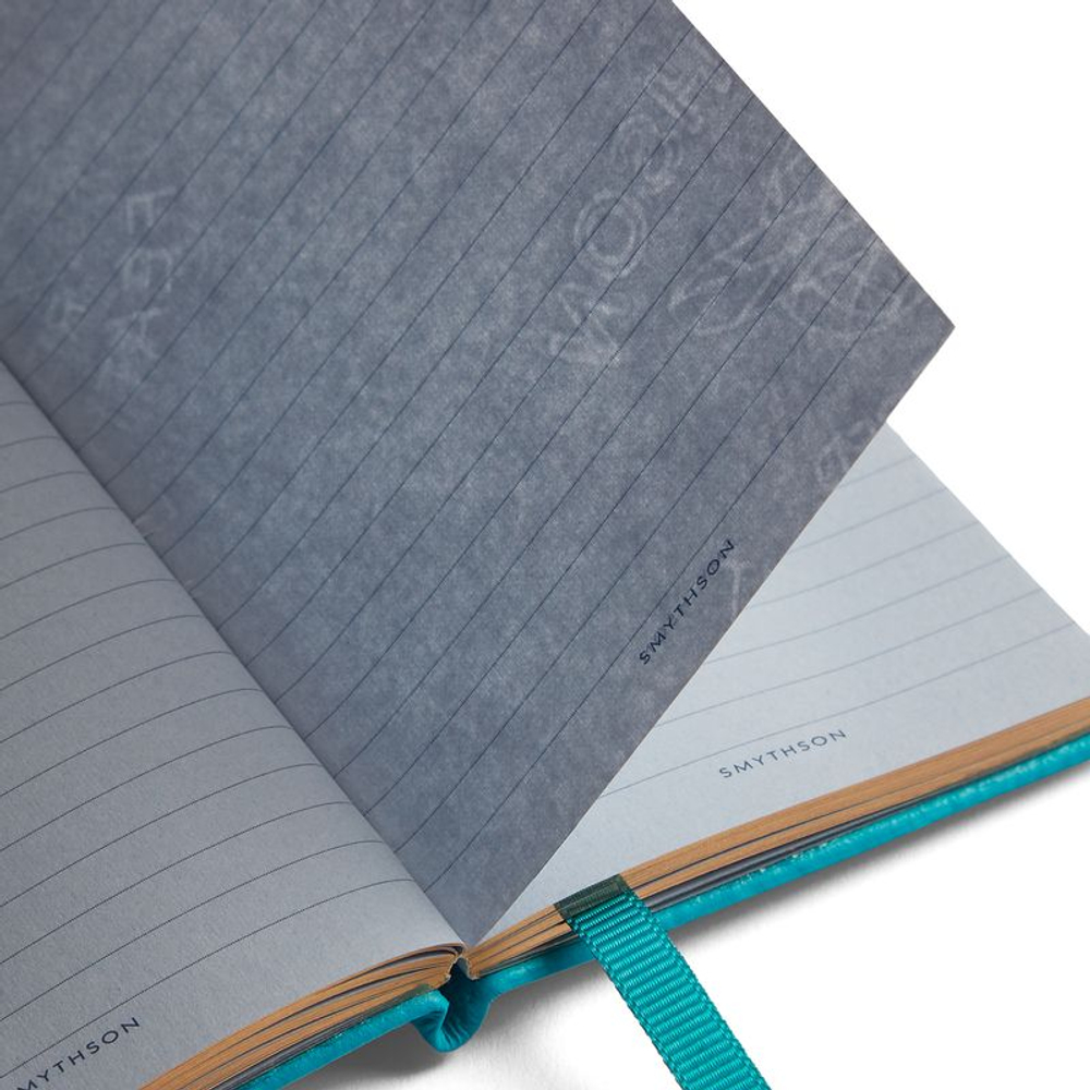 Smythson Блокнот The Boss Wafer Notebook in Panama, Scarlet Red (светло-зеленый)