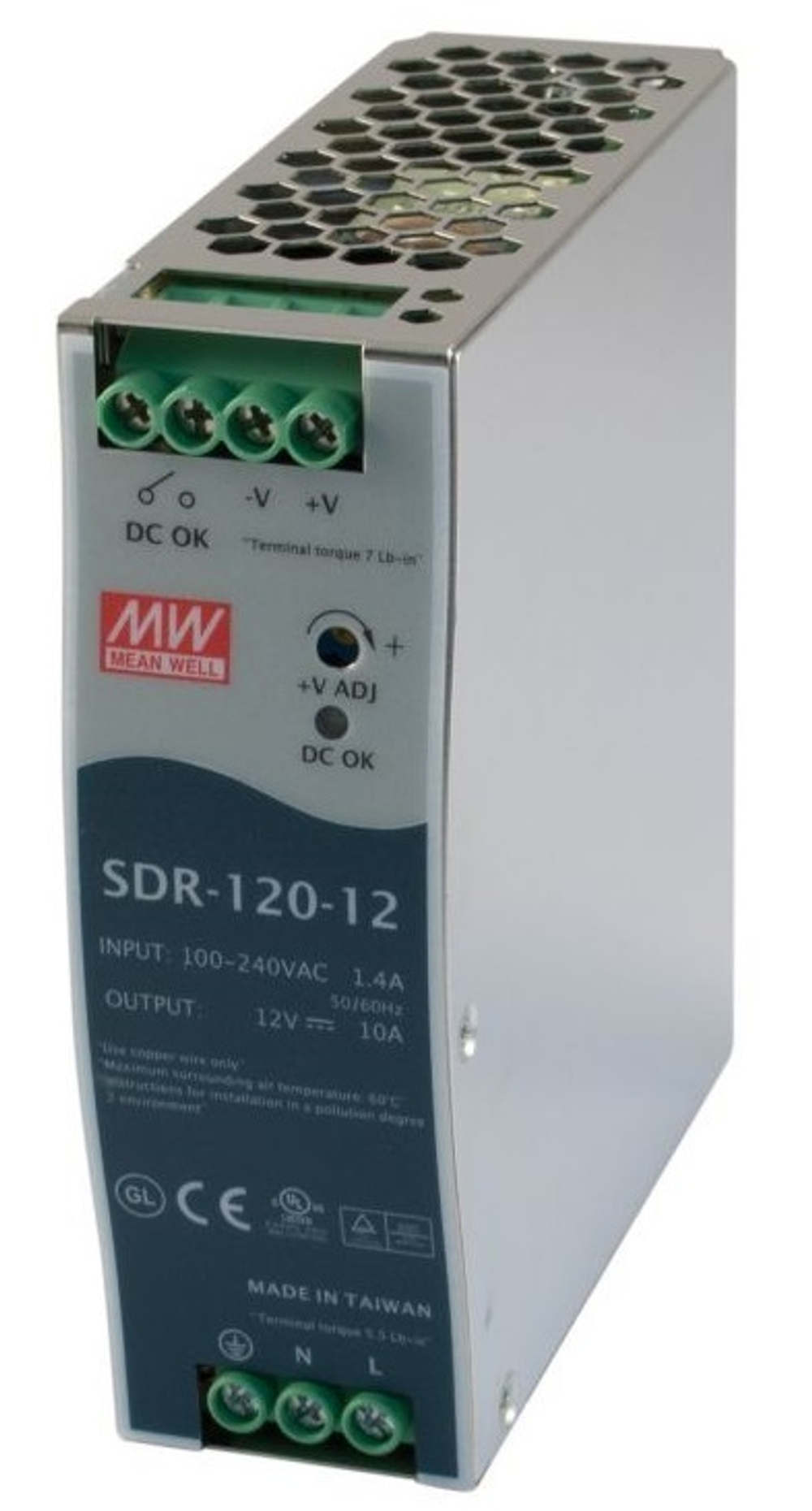 Преобразователь AC-DC сетевой Mean Well SDR-120-12