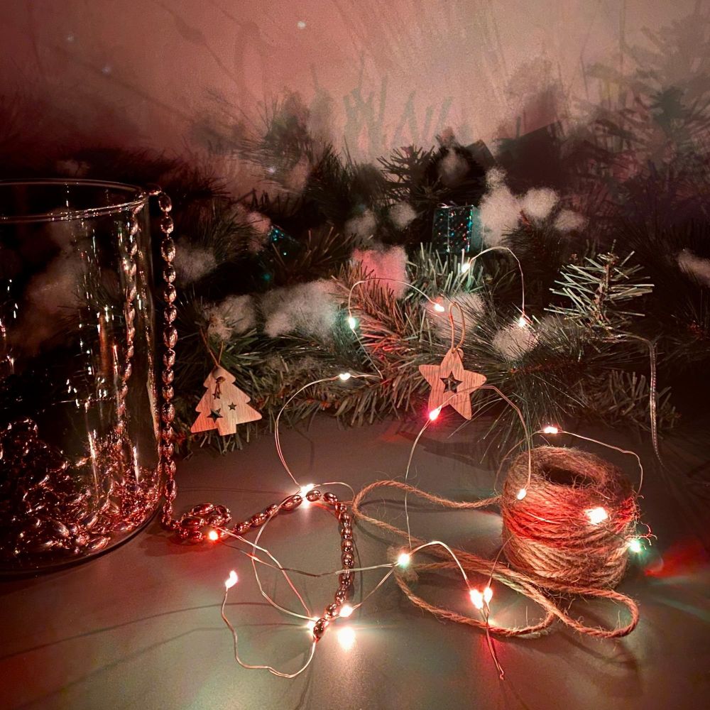 ULD-S0200-020-DTB-3AA-RC RGB IP20 DEW Гирлянда светодиодная Роса на батарейках 3AA не в-к. 2м. 20 светодиодов. RGB свет. Пульт ДУ в-к. Провод прозрачный. TM Uniel