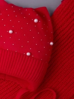 Шапка для девочки осенняя и снуд ушками