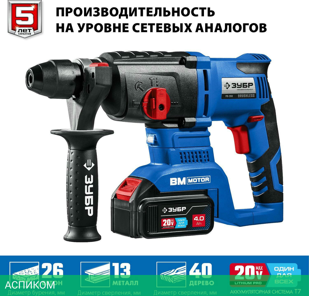 Перфоратор ЗУБР PB-260-42