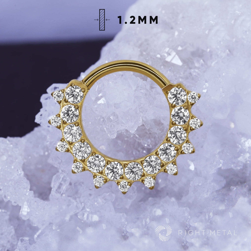 Кликер Mira Crystal PVD Yellow 1.2мм