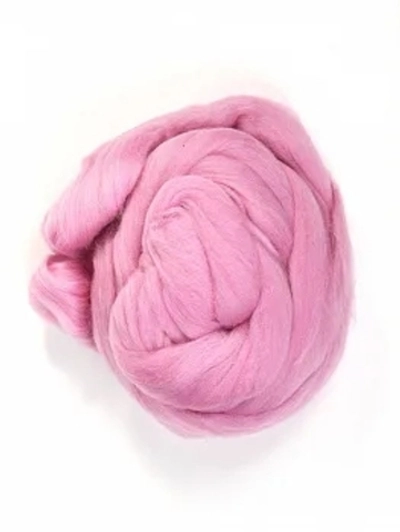 Шерсть для валяния "ТРО", тонкая мериносовая шерсть 100г, камелия