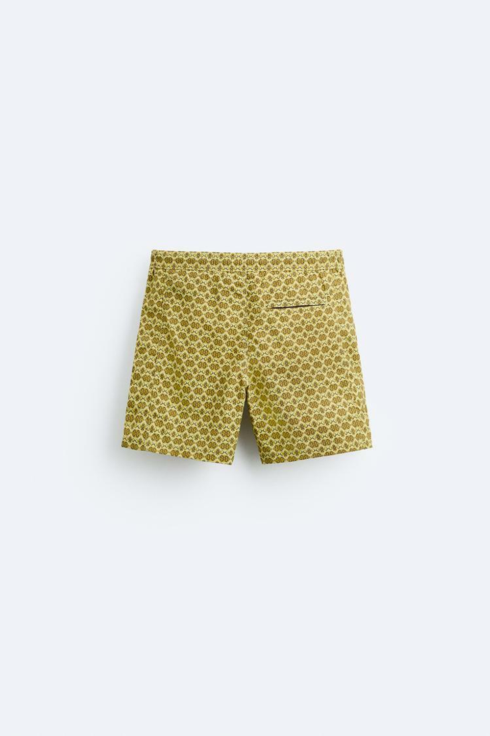 ZARA ПЛАВКИ С ГЕОМЕТРИЧЕСКИМ ПРИНТОМ, БЕЖЕВЫЙ