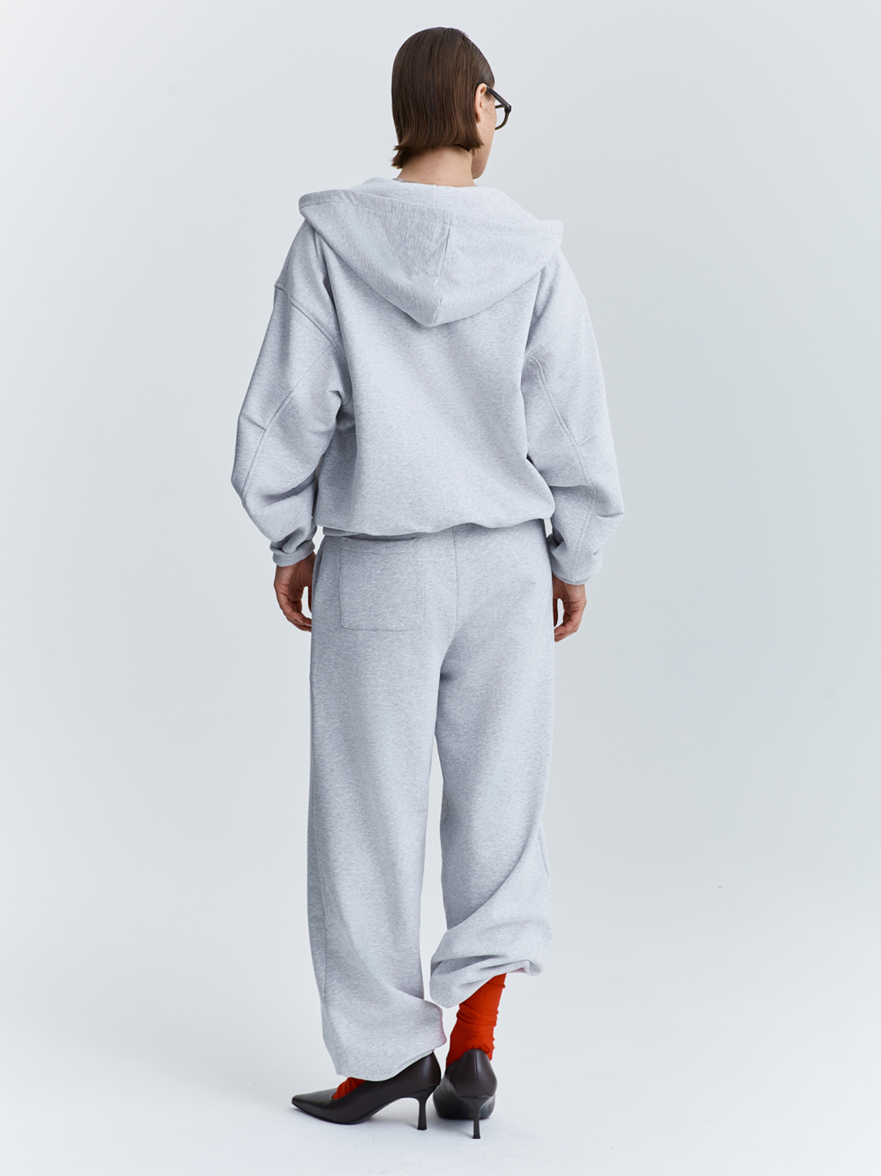 Брюки багги из футера