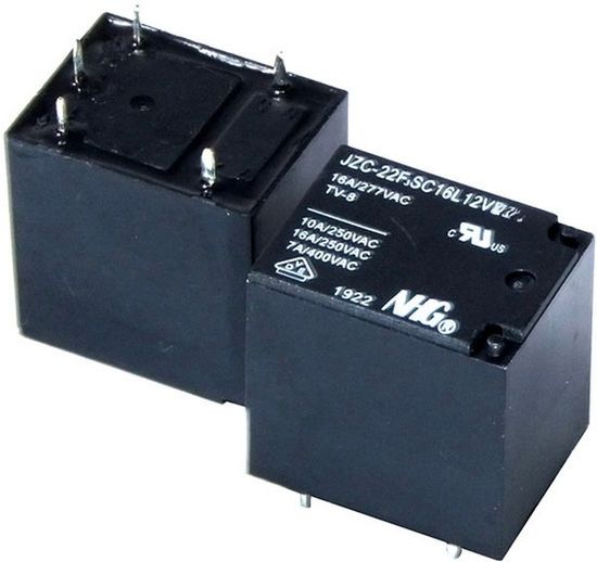 Реле электромагнитное JZC-22F-3-S-C-16L-DC12V 12VDC