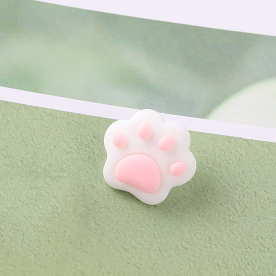 Значок металлический Розовая лапка, 1,57х1,89см