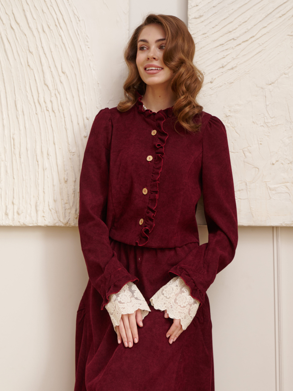 Жакет вельвет укороченный