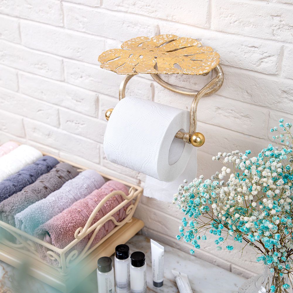 Держатель для туалетной бумаги Monstera Deliciosa (Монстера) Айвори