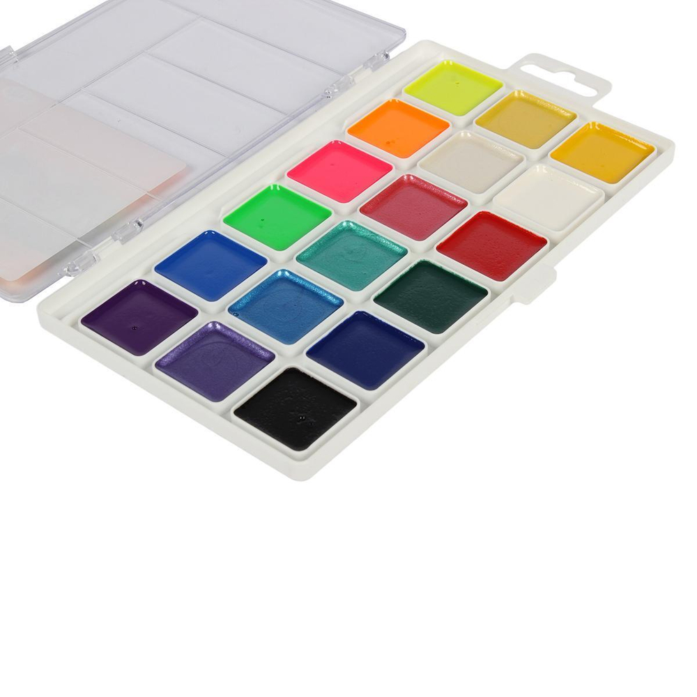 Акварель медовая 18 цветов без кисти "Оранжевое солнце" (Гамма)