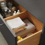 Тумба для ванной  - HAVBÄCK / ORRSJÖN/  HAVBАCK / ORRSJОN IKEA/ХАВБЕК / ОРРДЖЕН ИКЕА, 71х122 см, черный