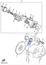 Колодка тормозная Yamaha VK540 89J258110000