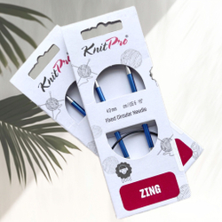 Спицы круговые Zing, 8мм/80см, KnitPro,(47136)