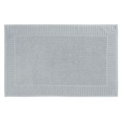 Коврик для ванной с фактурным бортиком светло-серого цвета из коллекции Essential, 50x80 см
