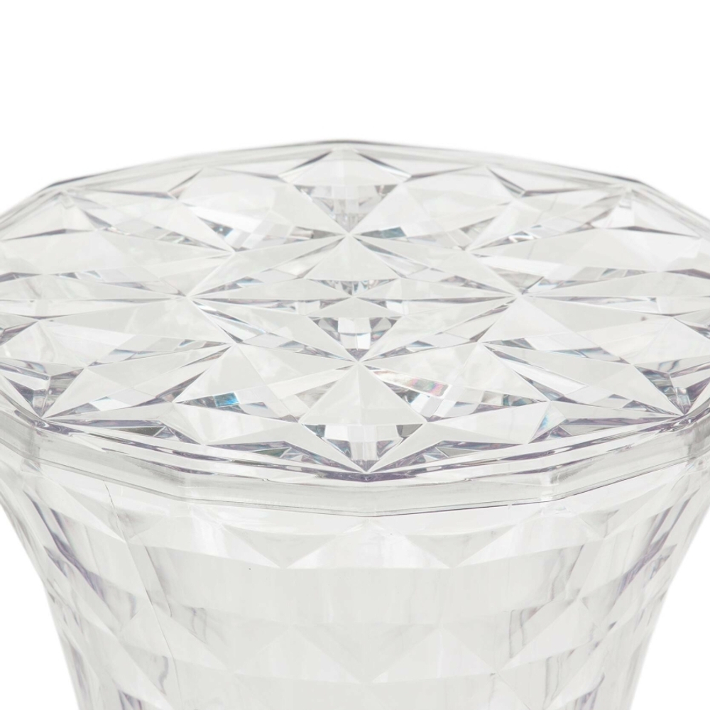 Кофейный столик Rock Crystal диаметр 31 пластик, прозрачный