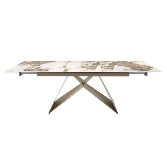 Раздвижной обеденный стол 1114/MC2207DT из мраморной керамики Испания 