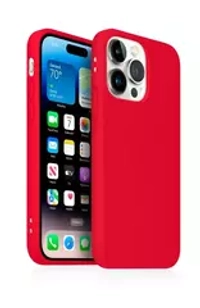 Накладка iPhone 14 Pro Max силикон красный