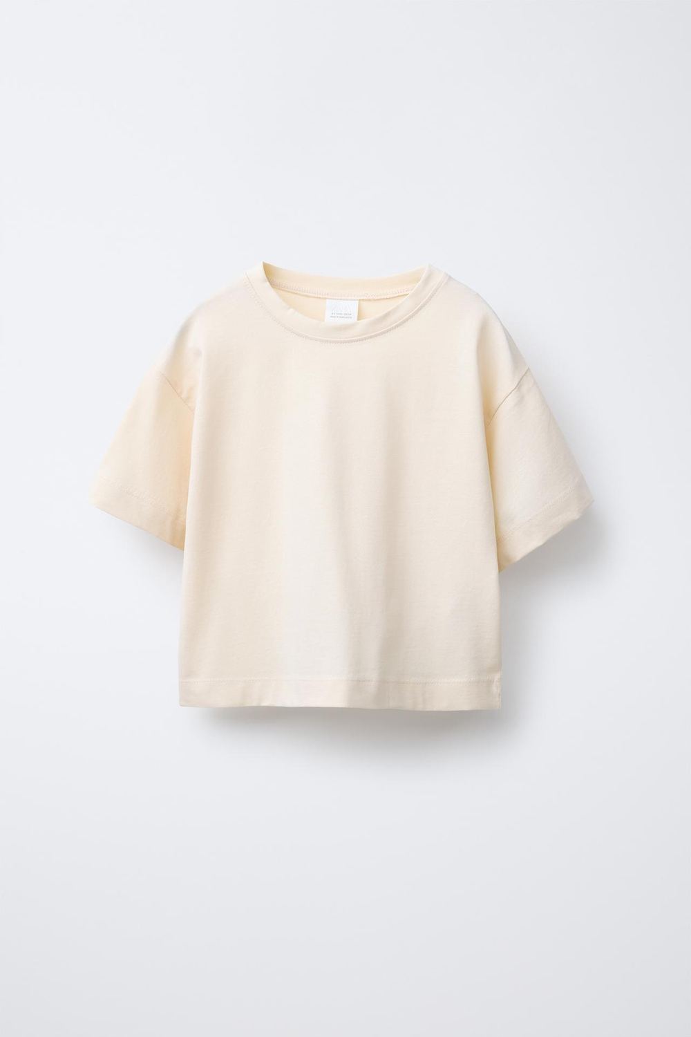 ZARA НАБОР ИЗ ТРЕХ ОДНОТОННЫХ ФУТБОЛОК, РАЗНОЦВЕТНЫЙ