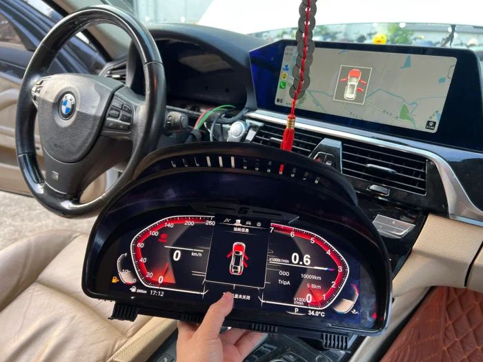 Электронная панель приборов BMW F10/F18/F02/F25/F15/F16 (F chassis) 5/6/7 series и X3/X4/X5/X6 2010-2017 - Kuberg ZH-B152 экраном QLED
