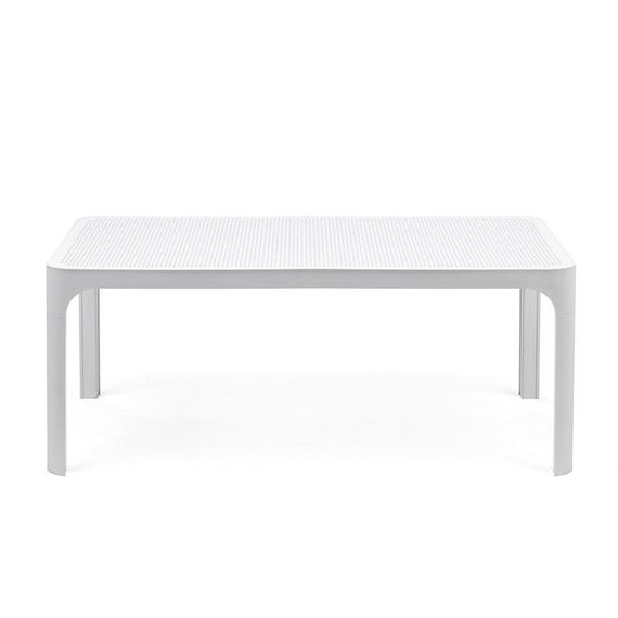 Белый пластиковый журнальный столик Net Table 100х40 см | Nardi | Италия