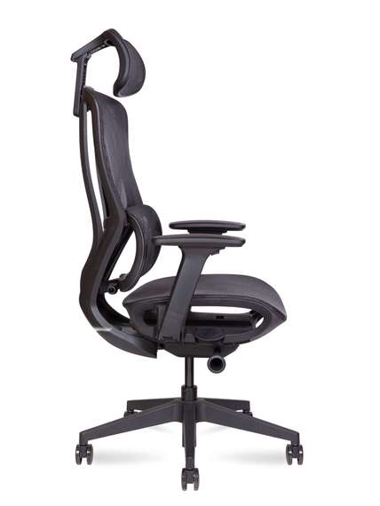 Кресло офисное Норден / Ханк блэк / Hank black / черный пластик / черная сетка