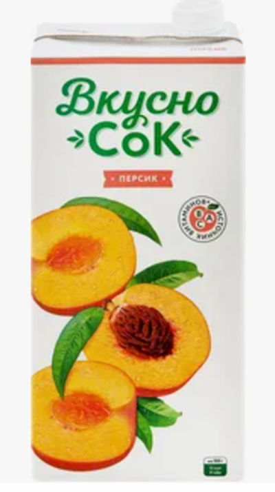 Сок «ВкусноСок» Персик 1л