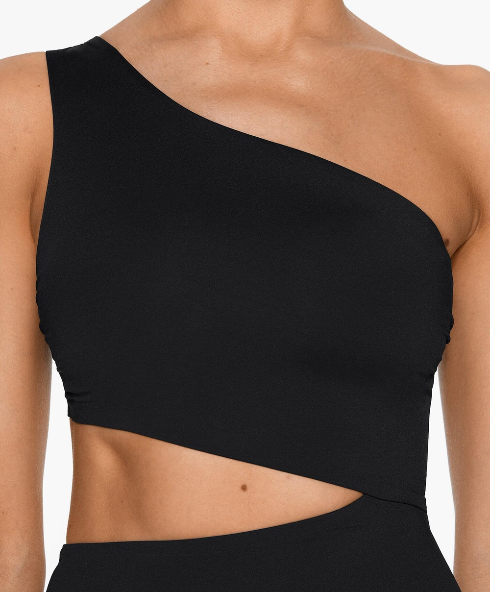 OYSHO Асимметричный купальник, черный