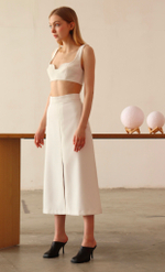 Юбка трапеция с разрезом