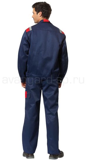 Костюм "Авангард" полукомбинезон (т.синий/красный)