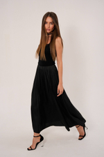 Юбка из модала со складками в миди длине