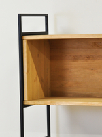 Стеллаж, 180х35х195, Бьерн, напольный, для книг, деревянный, в прихожую, для кухни, бейц, La Redoute