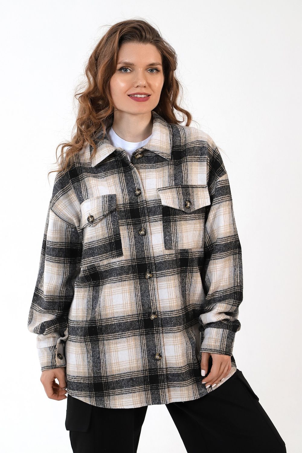 Рубашка женская Квадро-3 Виотекс КОРИЧНЕВЫЙ