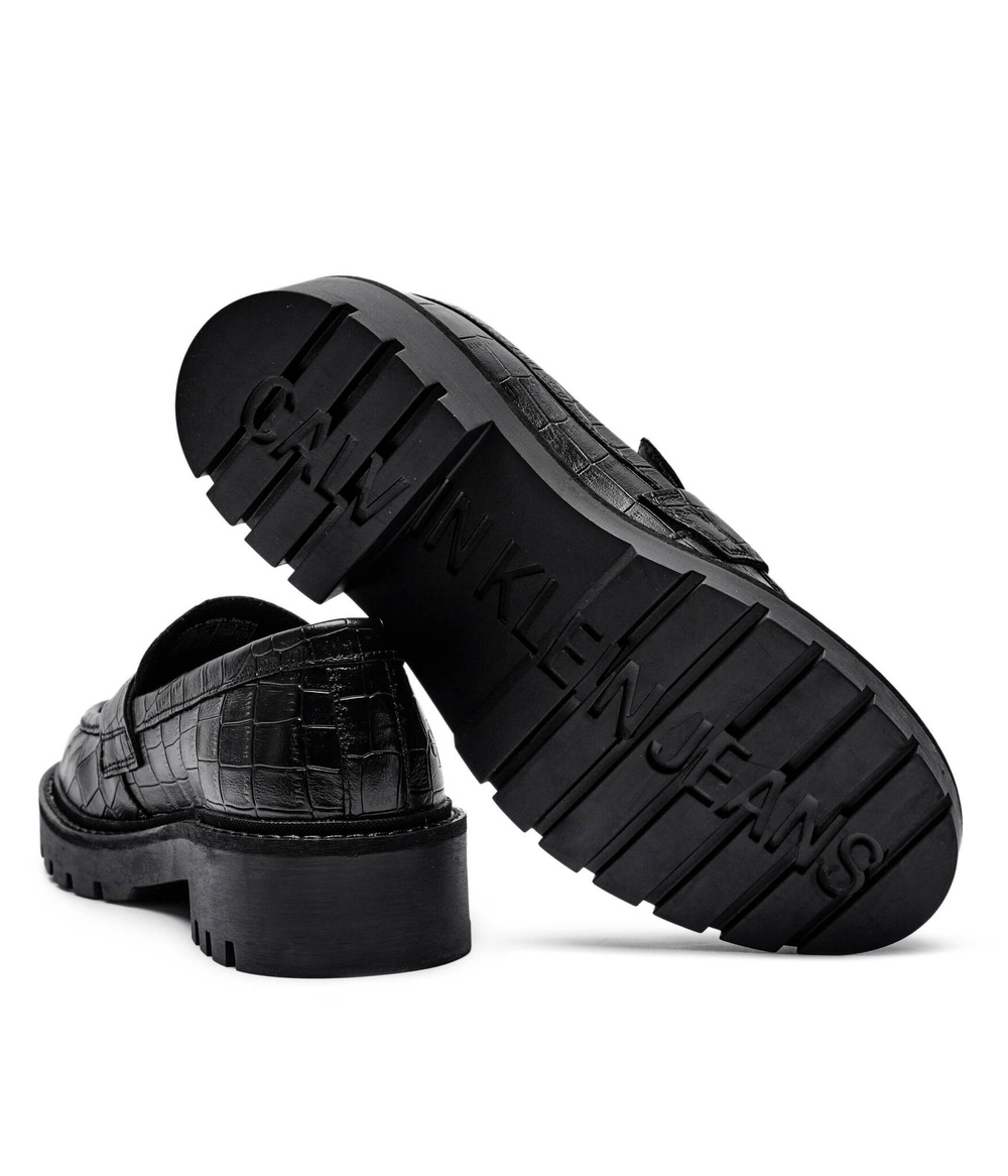 Кожаные лоферы CALVIN KLEIN JEANS - черный(YW0YW01680)