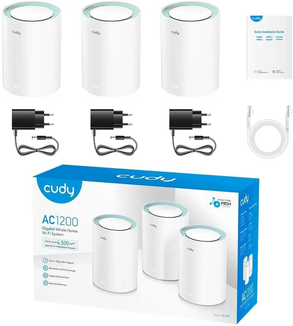MESH-комплект Cudy M1300 (3-Pack)