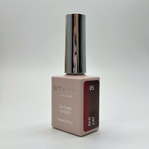 ICEbeauty Гель-лак Red cat 05, 10 мл