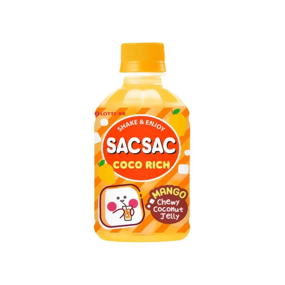 Напиток со вкусом манго с кусочками кокосового желе SacSac COCO Rich, 280 мл