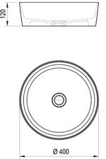 Раковина-чаша Ravak Uni Slim 40 XJX01140002 Белая