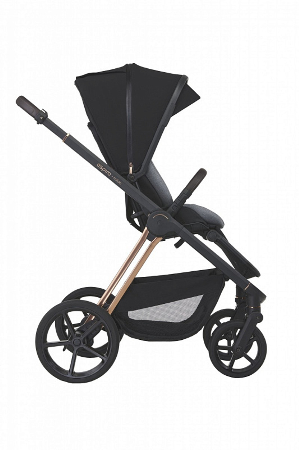 Детская коляска Espiro Miloo 2 в 1 2024 110 diamond black