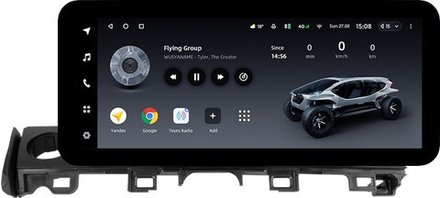 Магнитола для Mazda 6 2015-2018 - Teyes LUX ONE ROUND монитор 12.3", Android 10, ТОП процессор, CarPlay, 4G SIM-слот