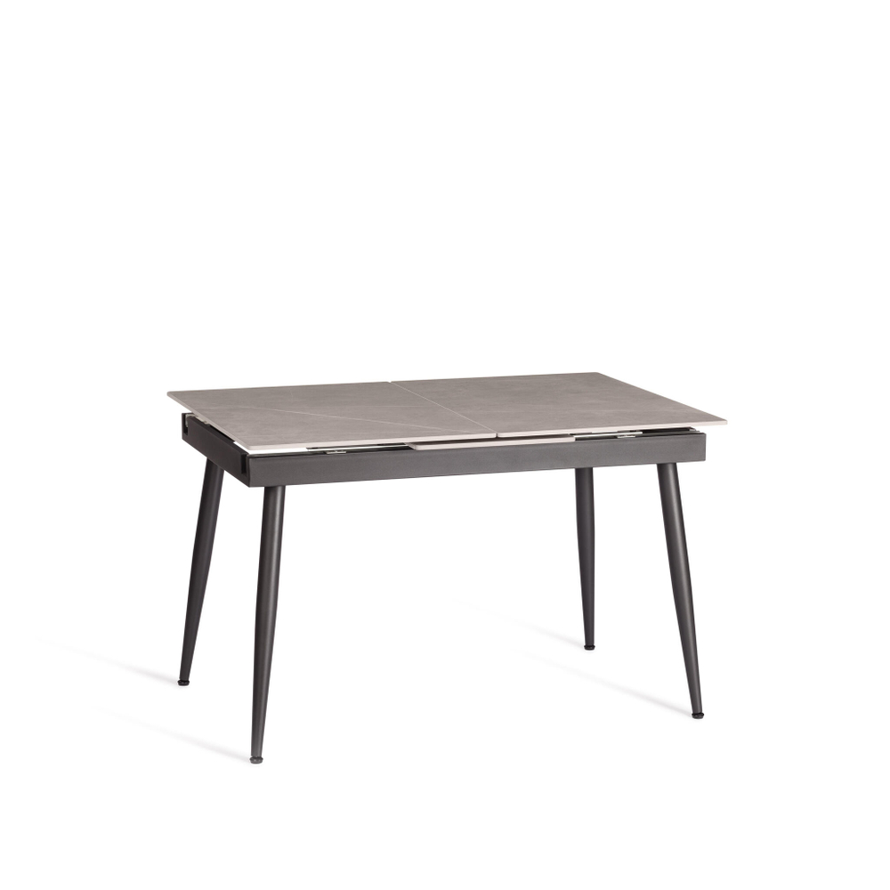 Стол обеденный Balmoral/Балморал столешница керамика (матовая) /опоры металл, серый/чёрный, (120+40)x80x75(+1) см