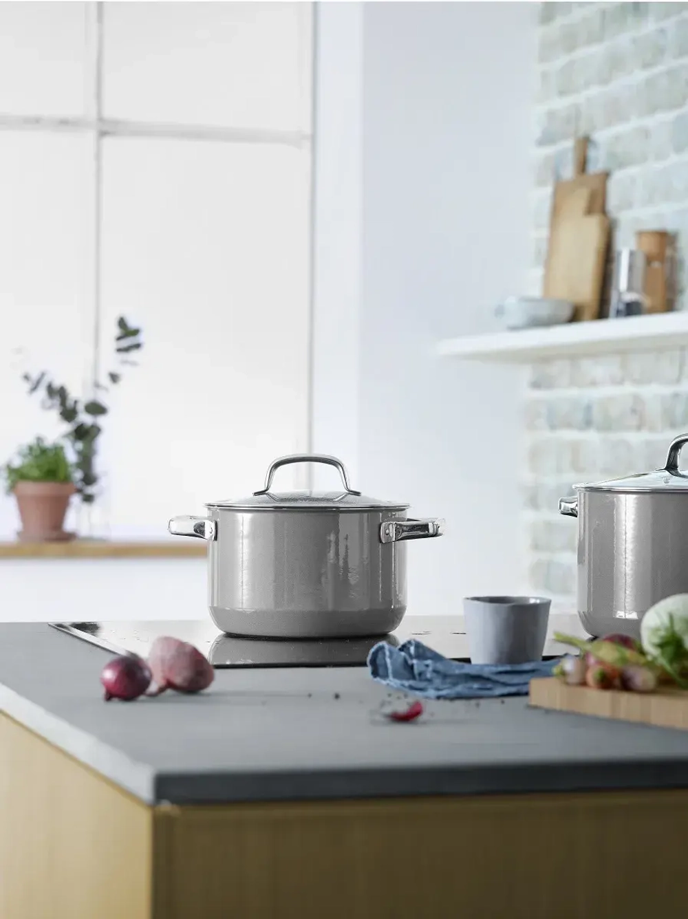WMF Кастрюля Fusiontec Mineral 20 см 3,7 л платина